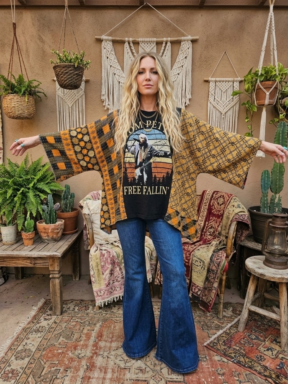 TOM PETTY KANTHA TOP ONE OF A KIND XS-3X